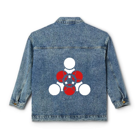 Mandala - Sacred Geometry - Music Classic Women's Denim Jackets