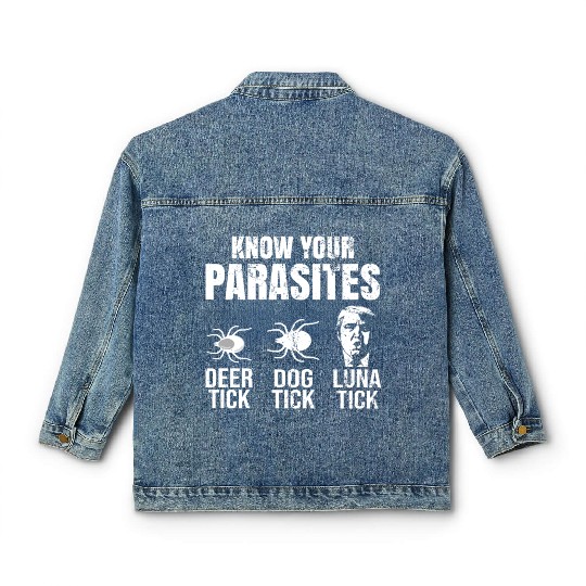 Know Your Lunatic- Funny Anti Trump Classic Women's Denim Jackets