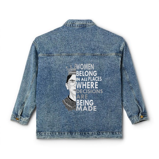 Ruth Bader Ginsburg Classic Women's Denim Jackets