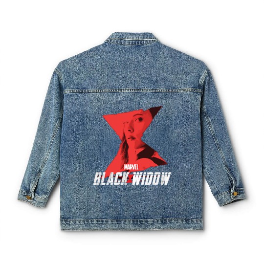Marvel Black Widow Natasha Romanoff Hourglass Classic Women's Denim Jackets