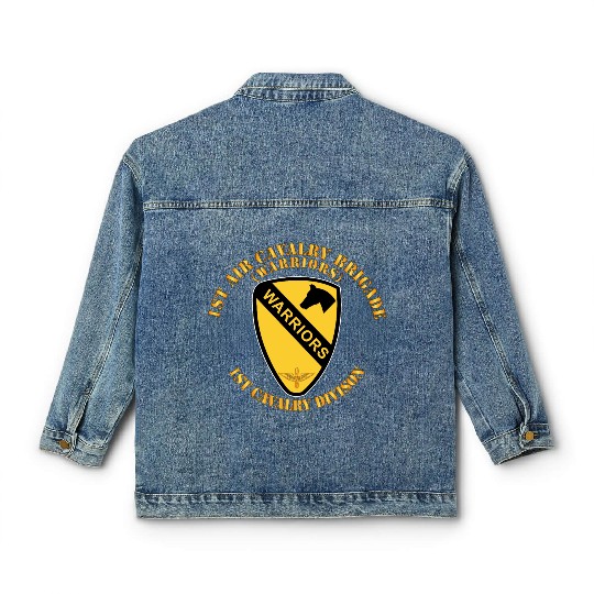 Army 1st Air Cavalry Bde Warriors 1st Cav Division Classic Women's Denim Jackets