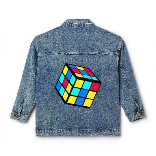 90s 80 Trendy Nostalgia Cube Classic Women's Denim Jackets