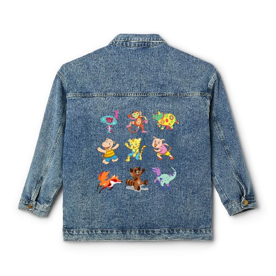 cute Animal Crossing Characters Classic Women's Denim Jackets