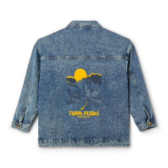 Twin Peaks Welcome To Twin Peaks Poster Classic Women's Denim Jackets
