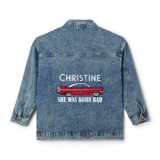 Christine Classic Car Model Lover Automotive Theme Classic Women's Denim Jackets