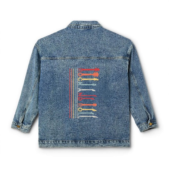 Classic Rock And Roll Vintage Classic Women's Denim Jackets Concert Band