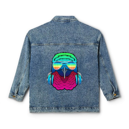 Hummingbird Music DJ - Bird Collection Classic Women's Denim Jackets