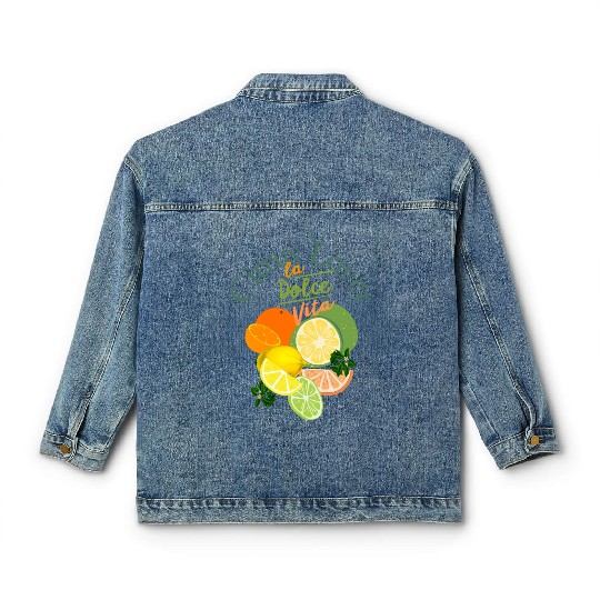Citrus Lover la Dolce Vita Classic Women's Denim Jackets