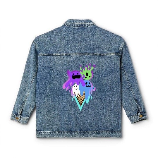 Ice Scream Parodi Classic Women's Denim Jackets