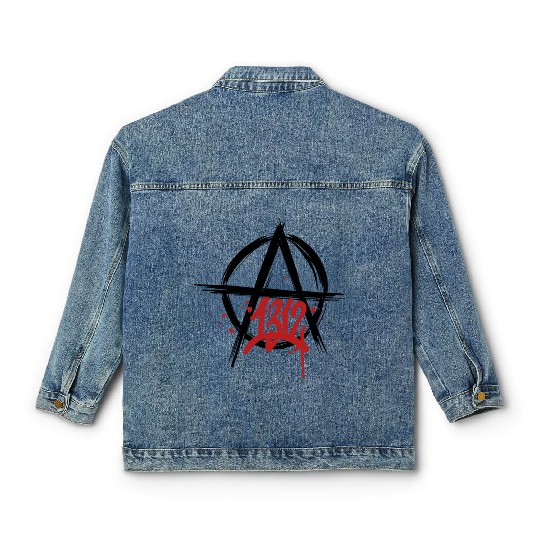 ACAB 1312 Anarchy symbol Classic Women's Denim Jackets