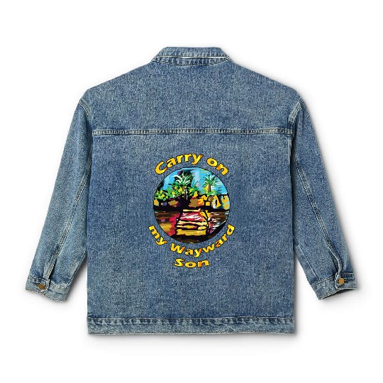 Embrace the Journey: Carry On My Wayward Son T-shi Classic Women's Denim Jackets