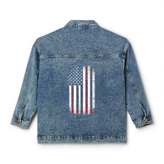Archery USA American Flag Classic Women's Denim Jackets