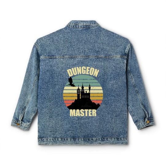 Dungeon Master - Bez I'm DM Smiles Retro Dragon Classic Women's Denim Jackets