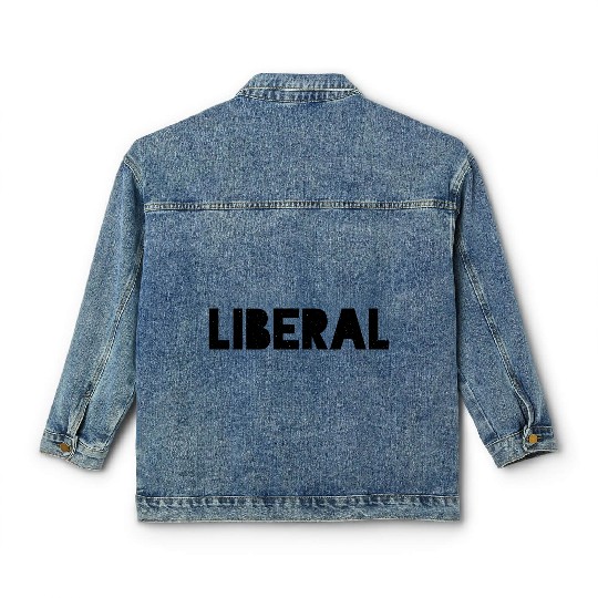 Liberal typography Classic Women's Denim Jackets