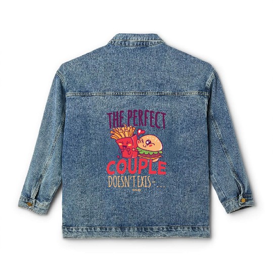 French fries and hamburger buns Classic Women's Denim Jackets