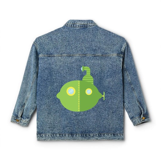 Submarine Lime Classic Women's Denim Jackets