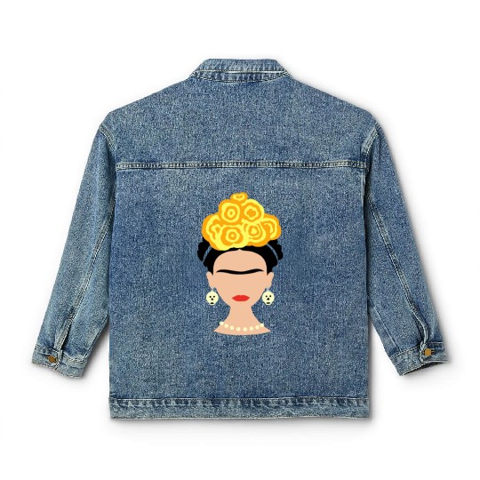 Viva Frida Kahlo Art Print Classic Women's Denim Jackets