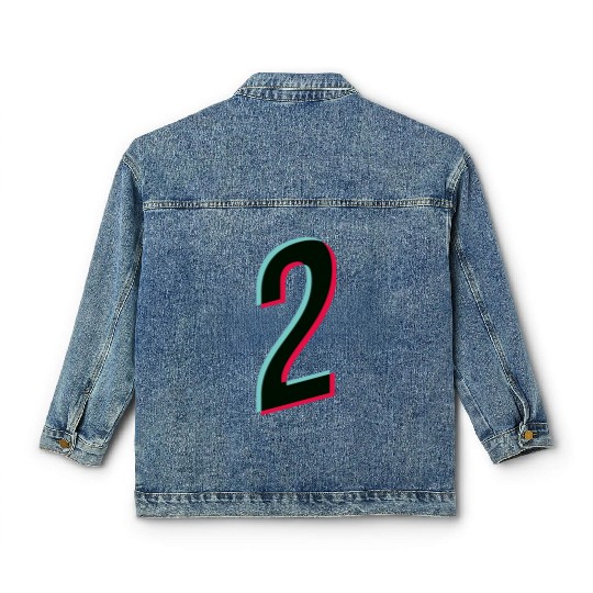 2 - jersey number - Tiktok glitch Classic Women's Denim Jackets
