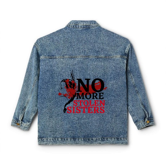 No MS Sisters/MMIW Girl Native American Classic Women's Denim Jackets