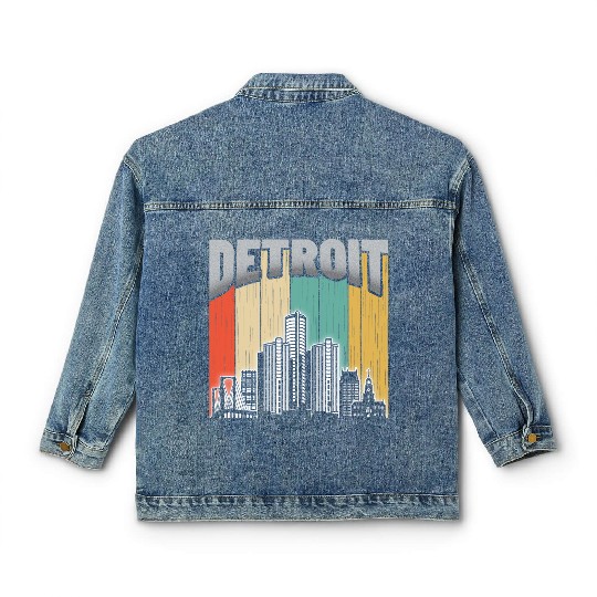 Detroit Michigan Classic Women's Denim Jackets