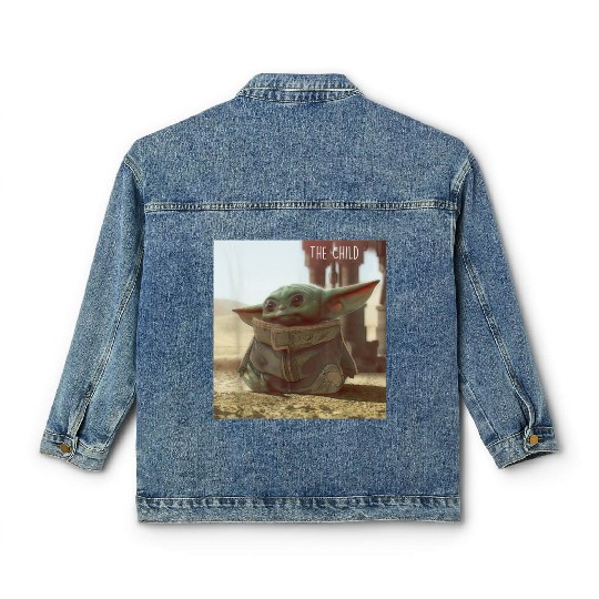 Star Wars The Mandalorian The Child Cute Scene Classic Women's Denim Jackets