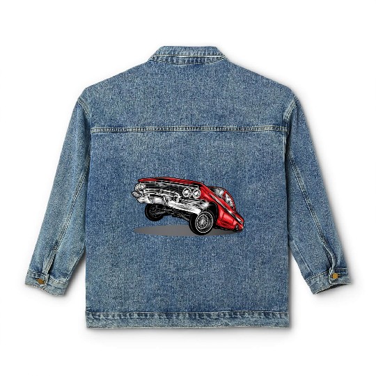 lowrider car Classic Women's Denim Jackets