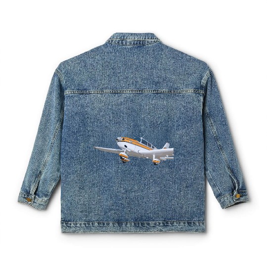 piper pa 28 cherokee Classic Women's Denim Jackets