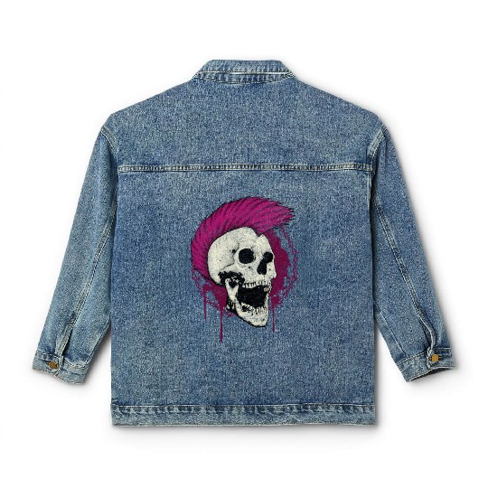 Punk rock Classic Women's Denim Jackets