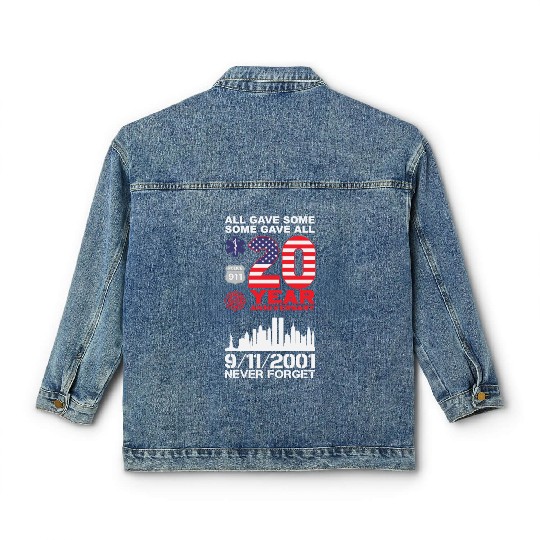 Patriot Day Never Forget 9 11 2001 Anniversary Classic Women's Denim Jackets