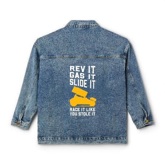 Sprint Car Racing Classic Women's Denim Jackets