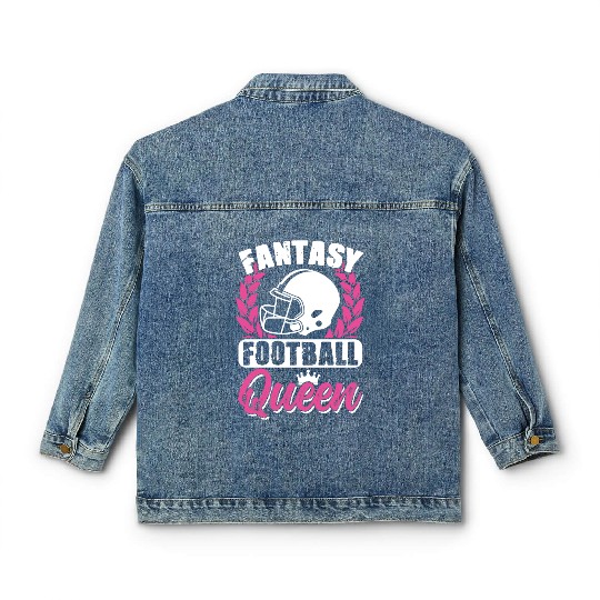 American Football Fantasy Football Classic Women's Denim Jackets