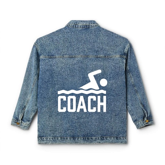 Swimming Coach Swimming Instructor Swim Course Classic Women's Denim Jackets