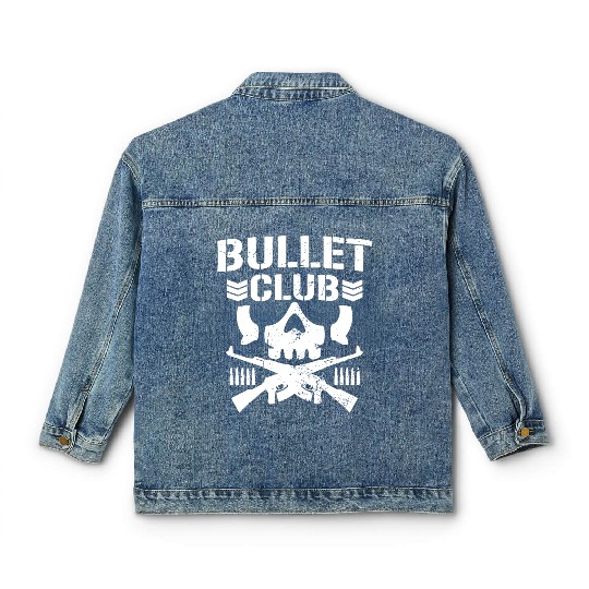 Japan Pro Wrestling Bullet Club Bone Soldier Classic Women's Denim Jackets