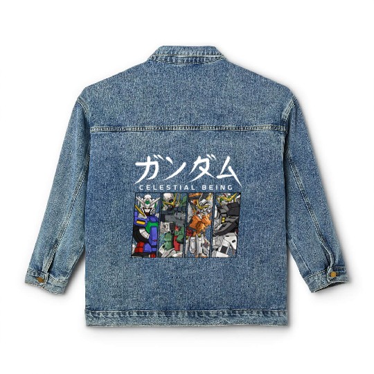 GUNDAM 00 Celestial Being Classic Women's Denim Jackets