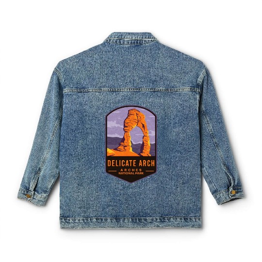 Delicate Arch Arches National Park Classic Women's Denim Jackets