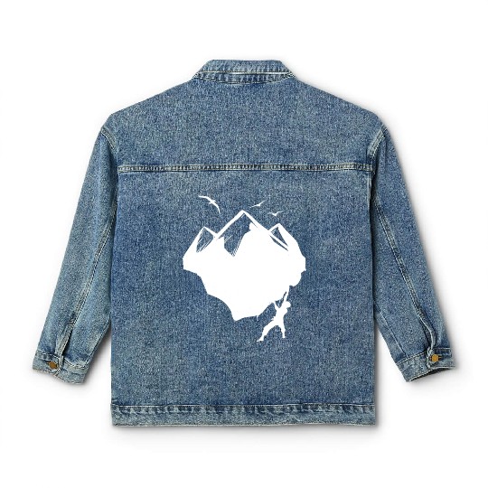 Climbing Carabiner Bouldering Mountain Sports Classic Women's Denim Jackets