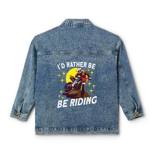 Dirt Bike Dirt Bike Riding Motocross Dirt Biking Classic Women's Denim Jackets