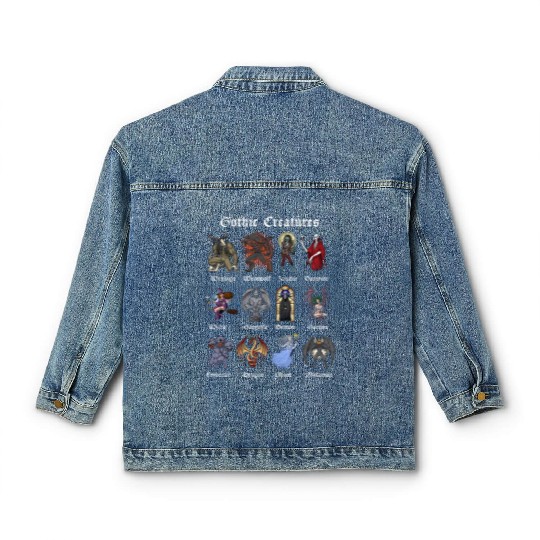 Cryptid Mythical Creatures Classic Women's Denim Jackets