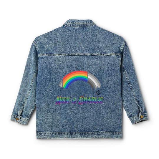 Heartstopper Rainbow LBGTQIA+ Nick and Charlie Classic Women's Denim Jackets