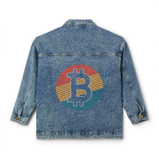 Bitcoin is a coloured crypto Classic Women's Denim Jackets