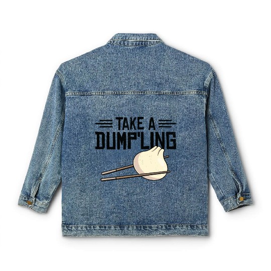 Dumpling Asian Food Chinese Food Fan Classic Women's Denim Jackets