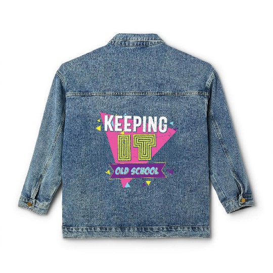 Keeping It Old School Retro Classic Women's Denim Jackets