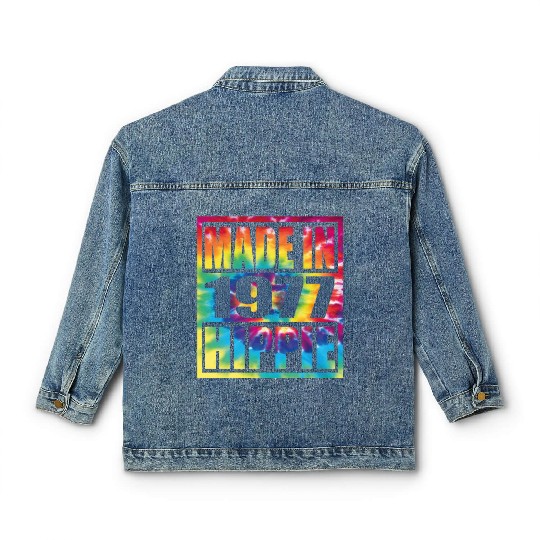 Hippie Birthday 1977 Classic Women's Denim Jackets