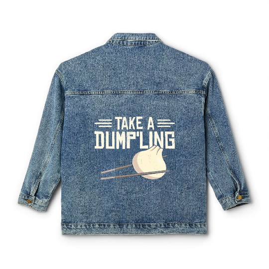 Dumpling Asian Food Chinese Food Fan Classic Women's Denim Jackets