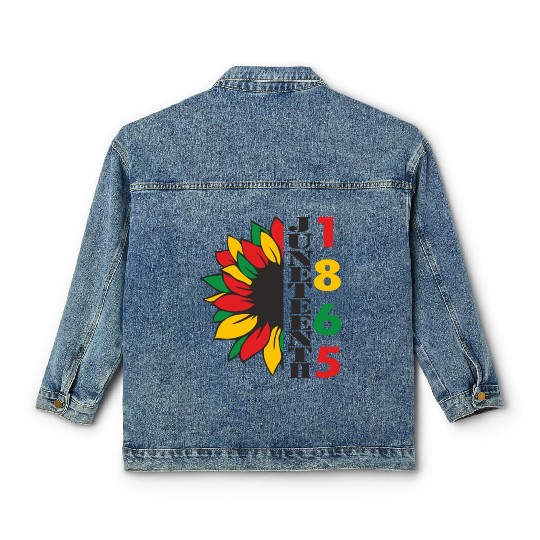 Juneteenth Day 1865, Freedom Day America African Classic Women's Denim Jackets