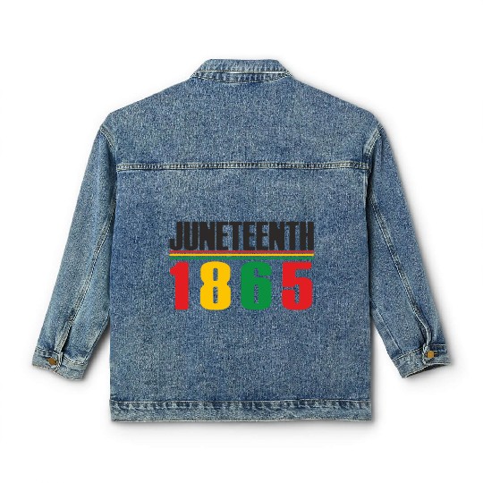 Juneteenth Day 1865, Freedom Day America African Classic Women's Denim Jackets