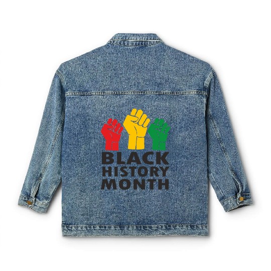 Juneteenth, Black History Month, Freedom Day Classic Women's Denim Jackets