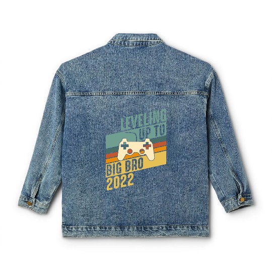 Level up Big Brother 2022 Baby Gamer Boy Baby Classic Women's Denim Jackets