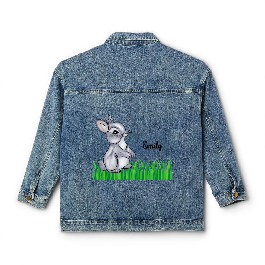 Bunny Name Gift Emily Classic Women's Denim Jackets