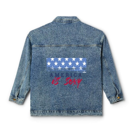 America is sexy Classic Women's Denim Jackets